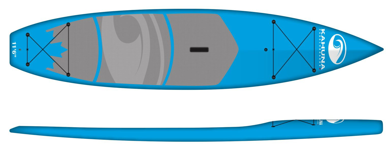 Click for More Details - Touring Stand Up Paddle Board Rental: Kahuna Bomber 11 6 x 32